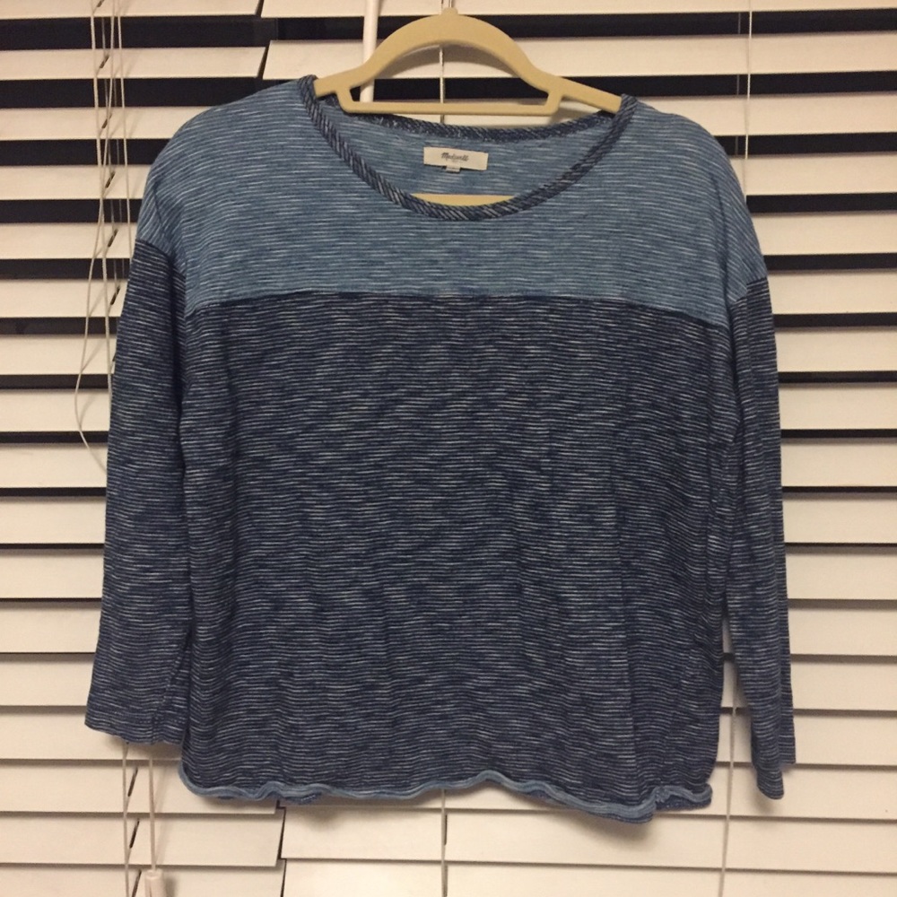 Madewell Blue Striped Shirt